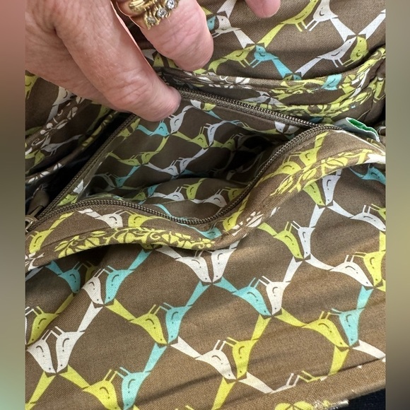 Vera Bradley Alice Frame Kiss-lock Bag. Pattern: Sitting in a Tree: birds & tree - Picture 7 of 13